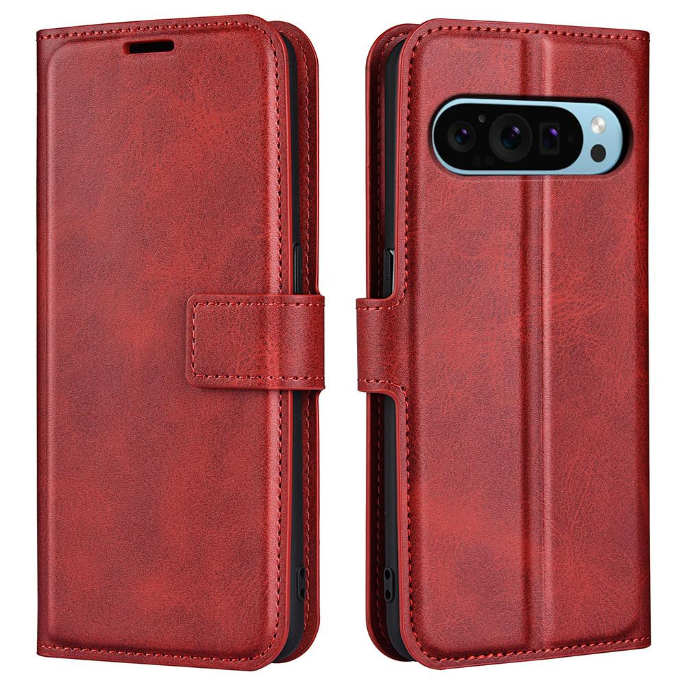 For Google Pixel 9/Pixel 9 Pro PU Leather Case Anti-Scratch Calf Texture Phone Protective Cover