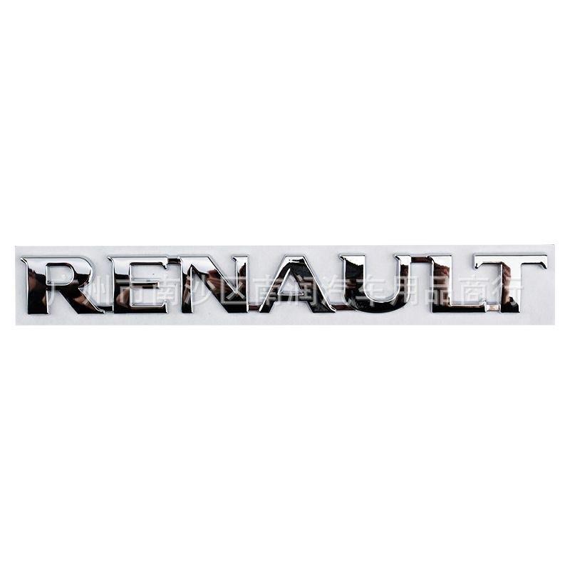 Car Letter Rear tail trunk Emblem badge sticker 3D ABS For Renault Megane 2 3 4 RS Grand Scenic Clio Captur Duster Trafic Logan Z888