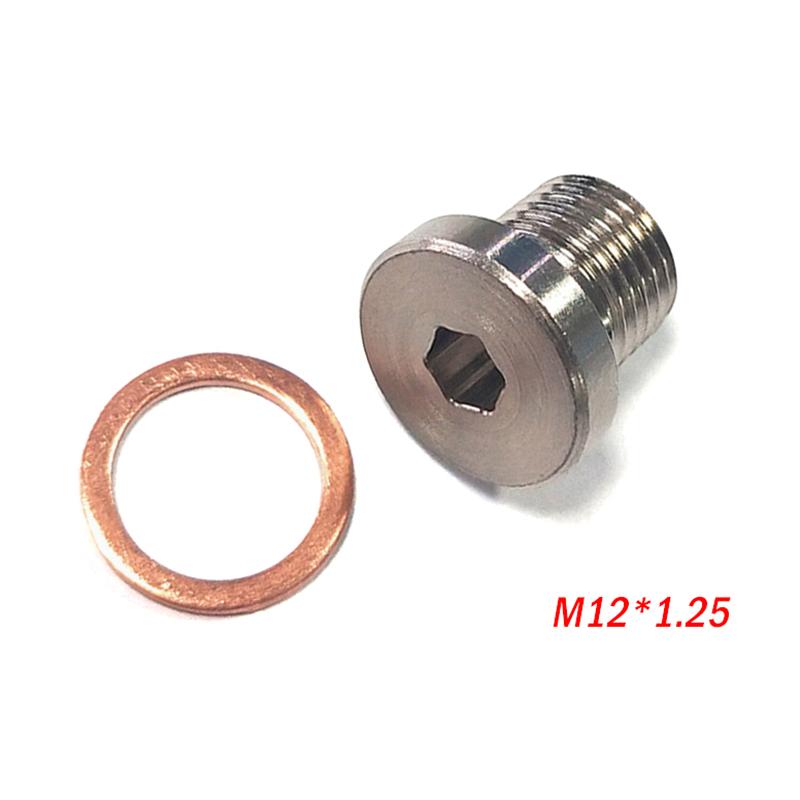 M12 X 1.25 Заглушка лямбда-зонда O2 Заглушка Заглушка Выхлопные аксессуары С прокладкой Автомобильные Шестигранные Резьбовые детали