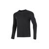 Футболка Rush бесшовная однотонная спортивная повседневная тренировочная с длинным рукавом мужская черная 1373725-001