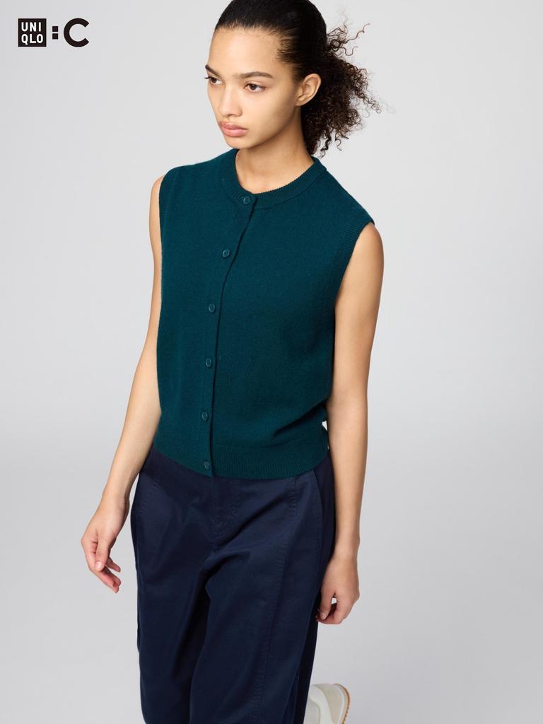 Uniqlo Cashmere Crew Neck Short Vest