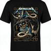 Metallica SnakeShirt, Мужская футболка с ретро-принтом молний, Повседневная хлопковая музыкальная атрибутика для фанатов, Идеально для рок-фестивалей и повседневной носки