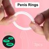 3 шт. Кольца на пенис, светящиеся в темноте, фиксатор, прочное силиконовое кольцо на пенис, секс-игрушки для мужчин, задержка эякуляции, кольцо для фиксации мошонки