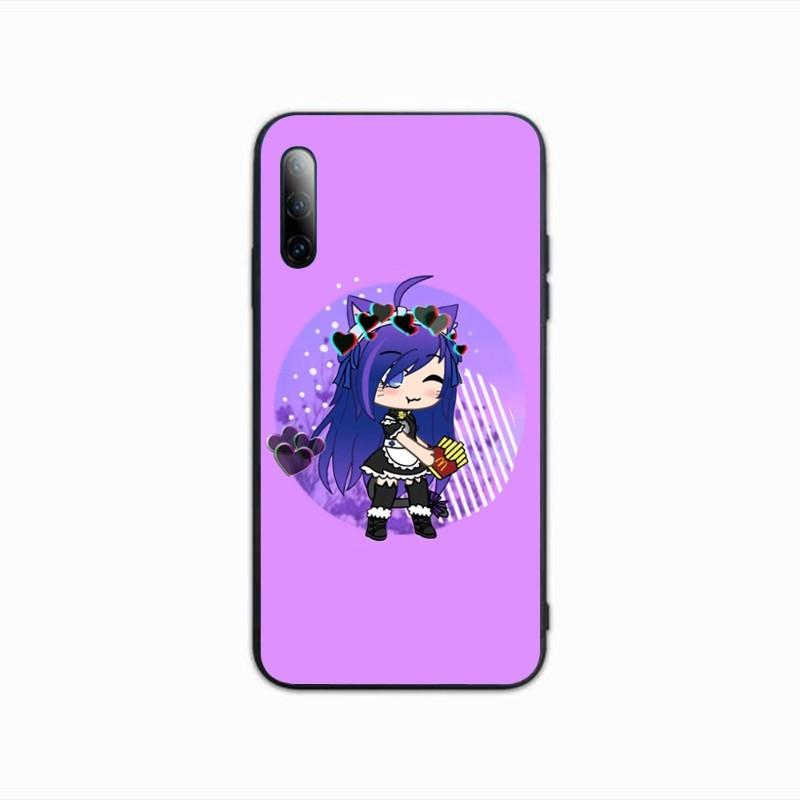 Cute Gacha Life Phone Case For Samsung A91 A81 A73 A72 A71 A30S A20 A12 A13 A52 A53 4G 5G Soft Black Phone Cover