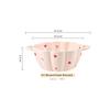 Dishes and Dishes Set Ceramic Underglaze Color Binaural Flower Love Pumpkin Cute Instant Noodle Bowl Household Simple and Modern