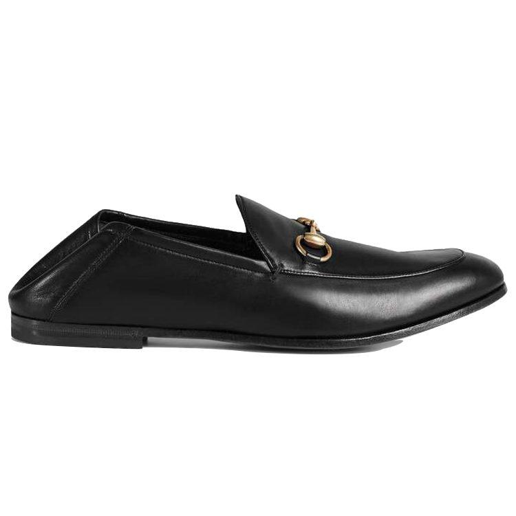 Gucci Бриxton Кожаные Повседневные Туфли Мужские Черные 407314 DLC00 1000