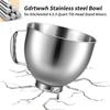 Чаша из нержавеющей стали для миксера KitchenAid Tilt Head Stand Mixer объемом 4,5–5 кварты, для чаши миксера KitchenAid, можно мыть в посудомоечной машине