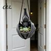 Artistic Hanging Plant Container Bat Shaped Planter, Gothic Pot for Indoor Outdoor Garden Dark Aesthetic Home Decor Accessories Wall Decor,