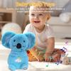 Plush Koala Children's Sleeping Doll with Music Lights 4 Modes Baby Soothing Plush Doll Sleeping Companion Rhythmic Breathing