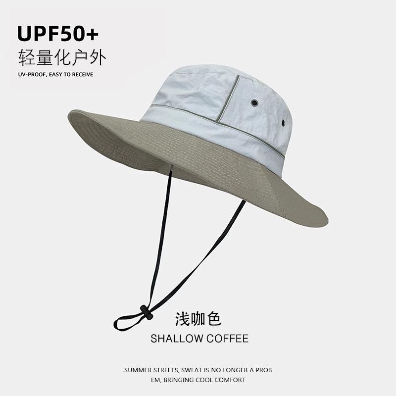 Outdoor Sunscreen Bucket Hat Quick-drying Breathable Sun Hat Spring and Summer Light and Waterproof Outdoor Camping Hiking Hat