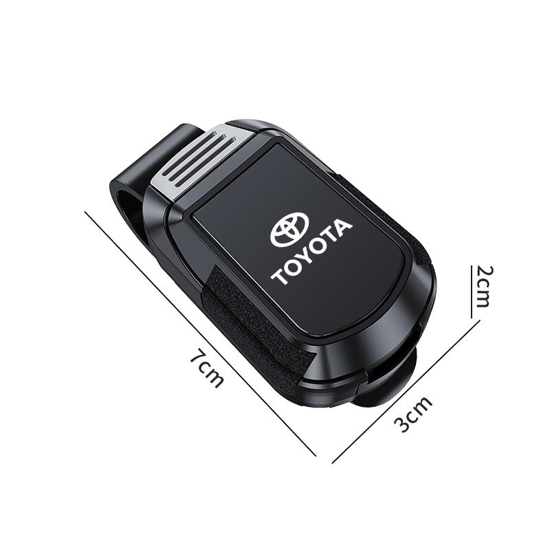 Car Sun Visor Glasses Sunglasses Clip Storage Clamp Valve Cap For Toyota GR Corolla CHR RAV4 Yaris Aygo Prius Camry Prado Auris QV7