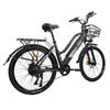 ORLMS City Lady Blue/Black/Grey 500W motor+48V15AH battery 26 * 1.75 inch tires Ximano 7-speed power-off disc brake electric bicycle