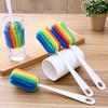 Long Handle Cup Brush Cleaning Brush Baby Bottle Brush Colorful Cloth Cup Brush Thermos Cup Brush Sponge Cloth Brush