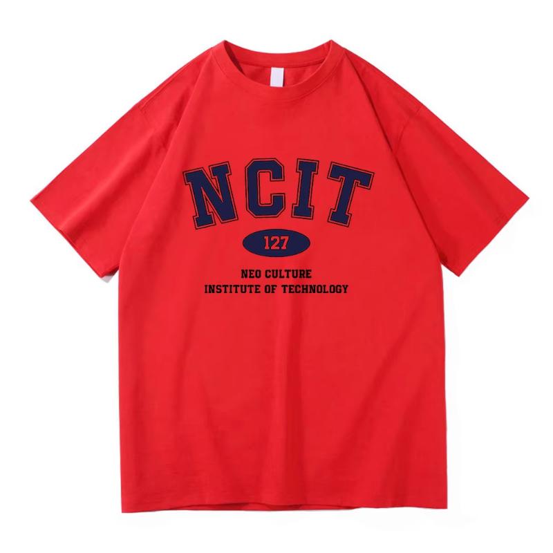 Футболка NCT 127 Модная Женская Харадзюку Эстетичная Уличная Классическая Футболка Унисекс Высокое Качество Винтажные Повседневные Хлопковые Футболки