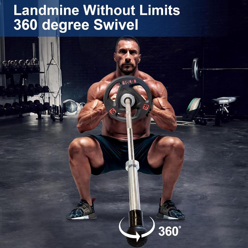 Landmine Attachment For Barbell Easy To Use With 360° Rotation Attachment For 2 Inch Barbell Protective Cover For Home Gym