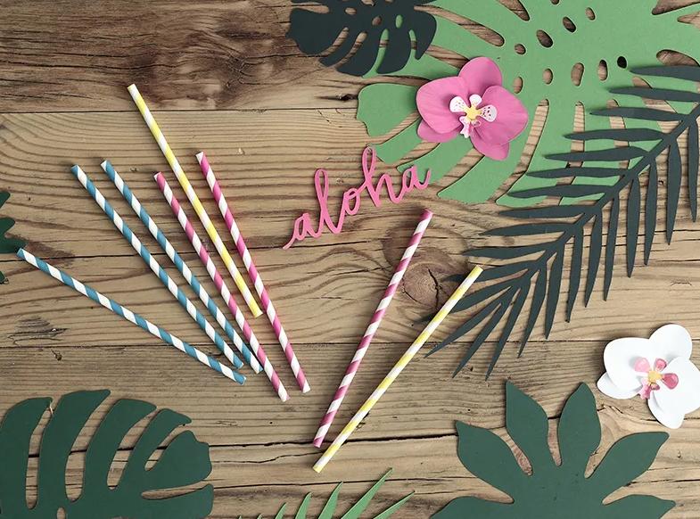 Tropical Leaves Aloha Hawaii Table Decoration