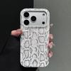 Роскошный яркий чехол из змеиной кожи для iPhone 17 16 15 14 13 Pro Max Премиальный чехол с имитацией узора змеиной кожи, противоударный