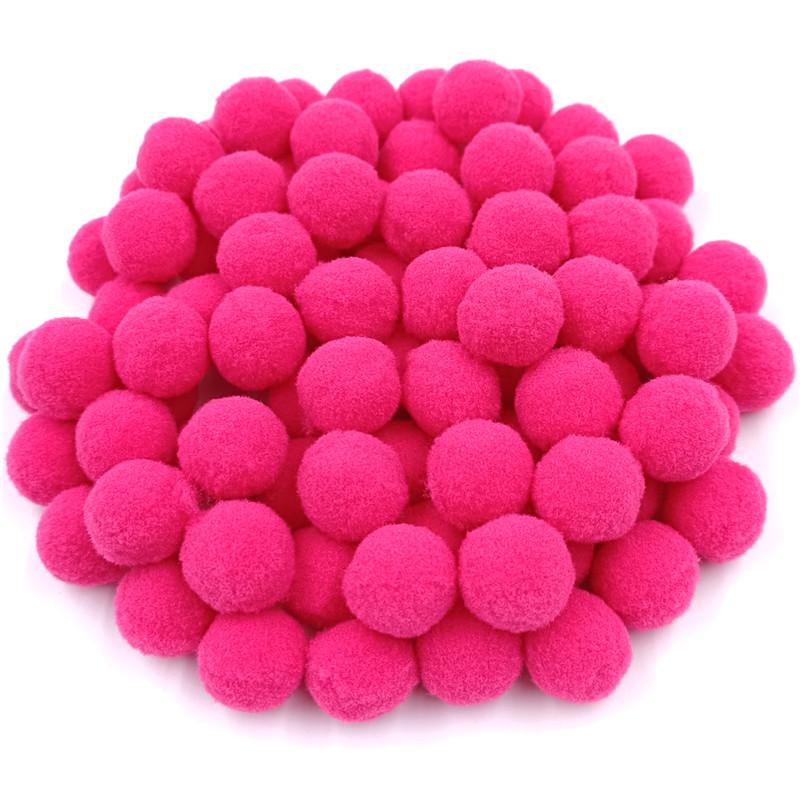 Soft 18/25mm Jewelry Accessories Kids Toy Multicolor Sewing Craft Fluffy Ball Plush Ball DIY Handmade Material Clothing Decoration Pompom Accessories