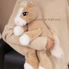 Long Tail Sitting Foal Plush Doll Simulation Cartoon Horse Stuffed Toy  Easter Gifts