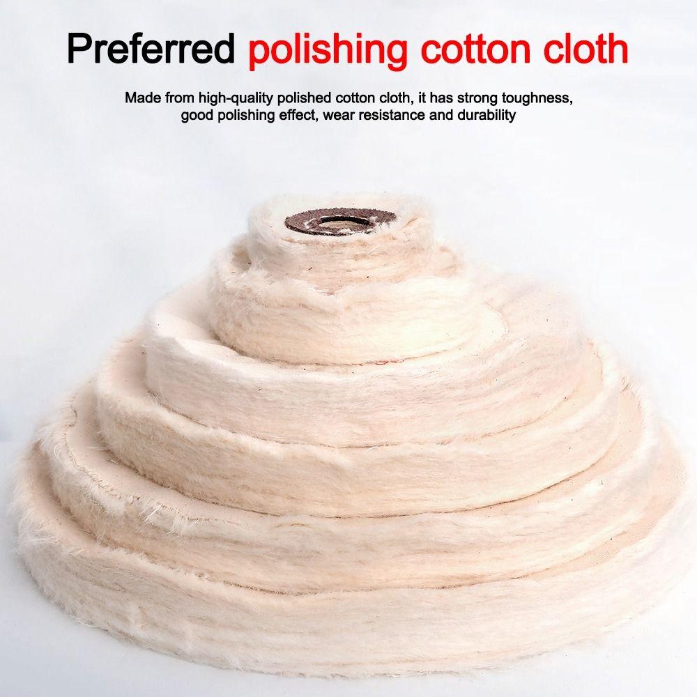 Durable 2-12in Wheels Buffing Polishing Wheel Cotton Lint Cloth White Buffing Wheel Polishing Cloth Wheel Jewelry Tools