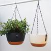 Самополивные подвесные горшки с дренажным отверстием, подвесные цепные корзины, горшок для растений на открытом воздухе