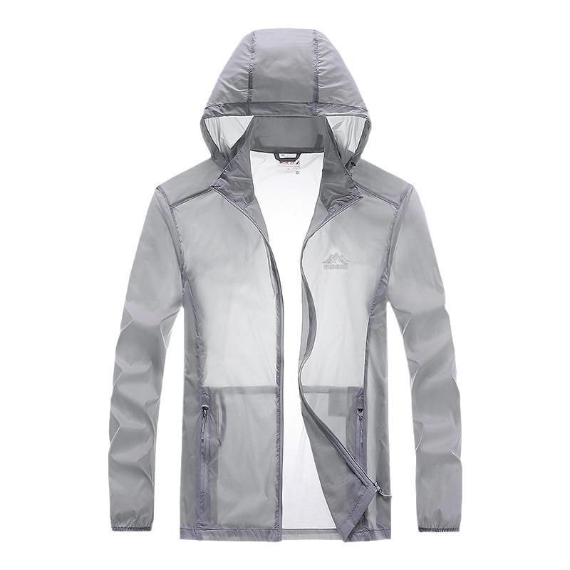 Модная солнцезащитная одежда, мужская летняя повседневная куртка с капюшоном для активного отдыха, солнцезащитная одежда, быстросохнущая одежда для активного отдыха
