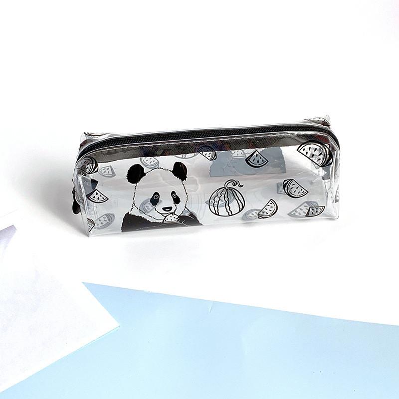 Transparent Zipper Pencil Case Pen Bag Cosmetic Makeup Pouch Sundries Organizers Stationery Gifts School Supplies