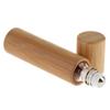 10ml Natural Bamboo Refillable Empty Essential Oil Perfume Fragrance Scent Steel Roller Ball Bottle