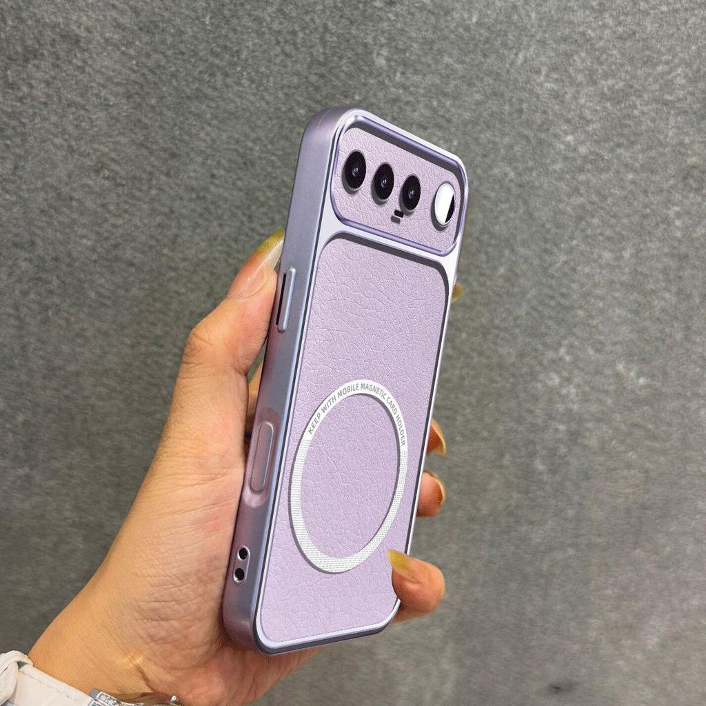 Улучшенный защитный чехол с большим объективом для realme 16 5G Роскошный кожаный чехол с магнитным кольцом