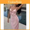 Summer Pink V Neck Slip Dress With Ties For Casual And Party Wear