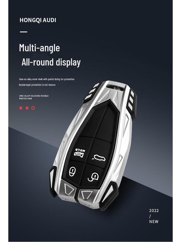 2022 Hongqi HS5/HS7/H9 Qixiang Edition Men's Mecha Key Case Cover