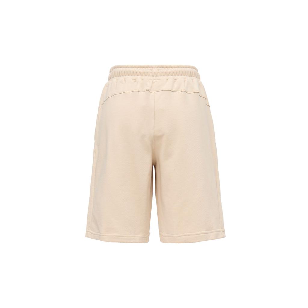 Puma Logo Print Lace-Up Knit Shorts Men Bottoms Khaki 623255-88