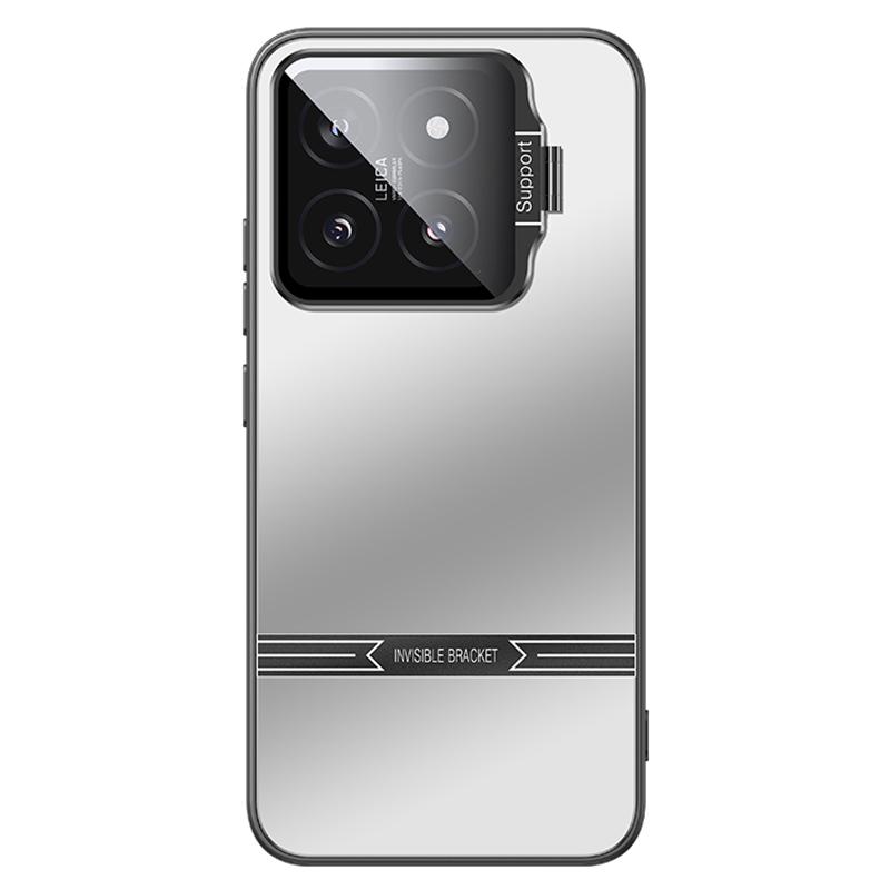 Для Xiaomi 14 матовые чехлы для сотовых телефонов PC+TPU чехол с рамкой объектива подставка