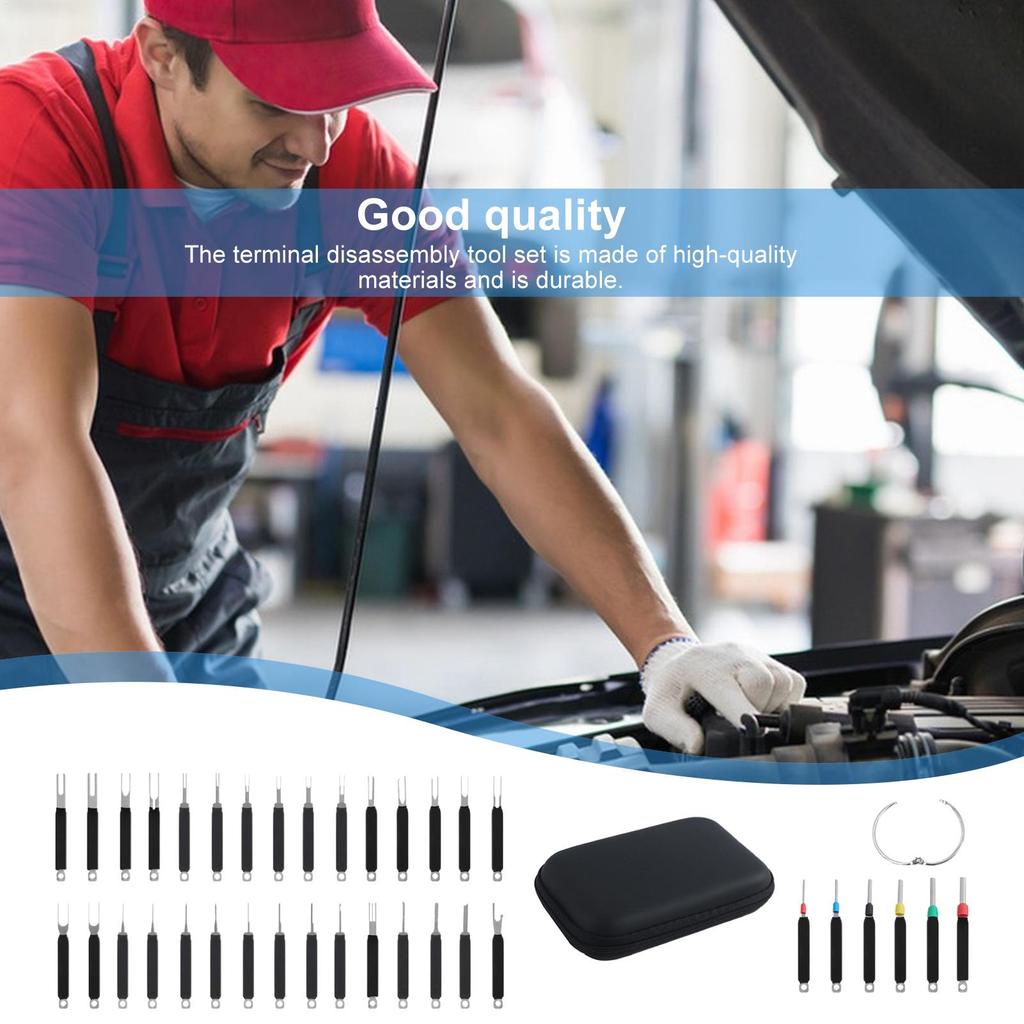 36 шт. Инструмент для извлечения контактов, Съемник клемм, Электрический разъем, Автомобильный провод, Снятие панели бытового прибора, Снятие дверной обшивки, Жгут проводов
