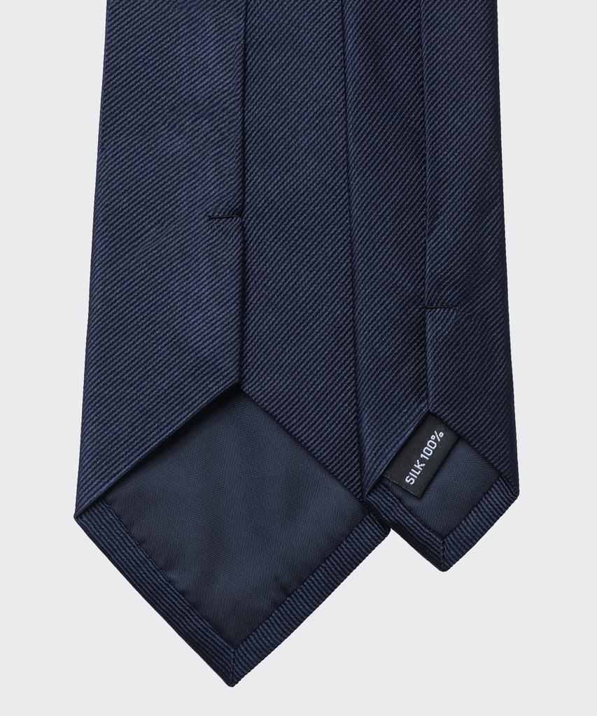 MUSINSA STANDARD Silk Solid Tie [Navy]