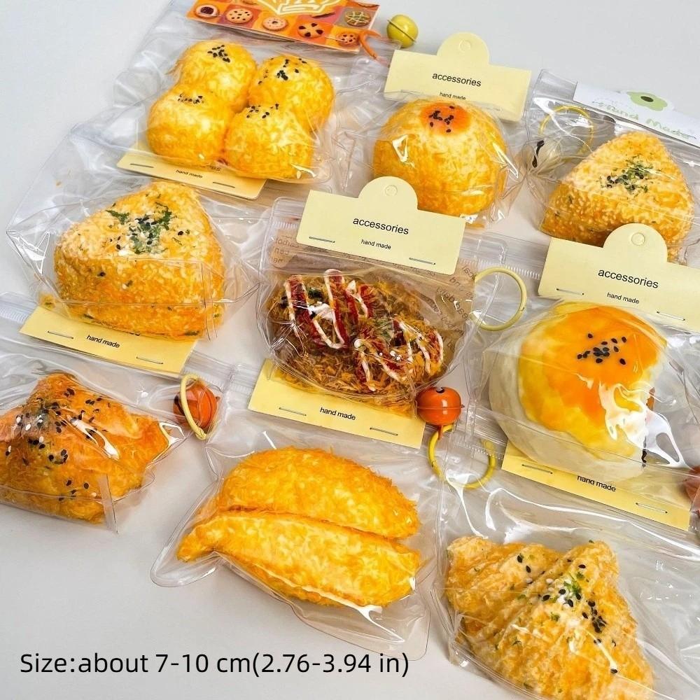Fried Series Sensory Fidget Toy Simulated Bread Decompression Toy New Squeeze Toys Anxiety Relief