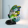Современные настольные лампы Средиземноморская бабочка Ретро витражная настольная лампа для спальни прикроватная винтажные светильники для гостиной