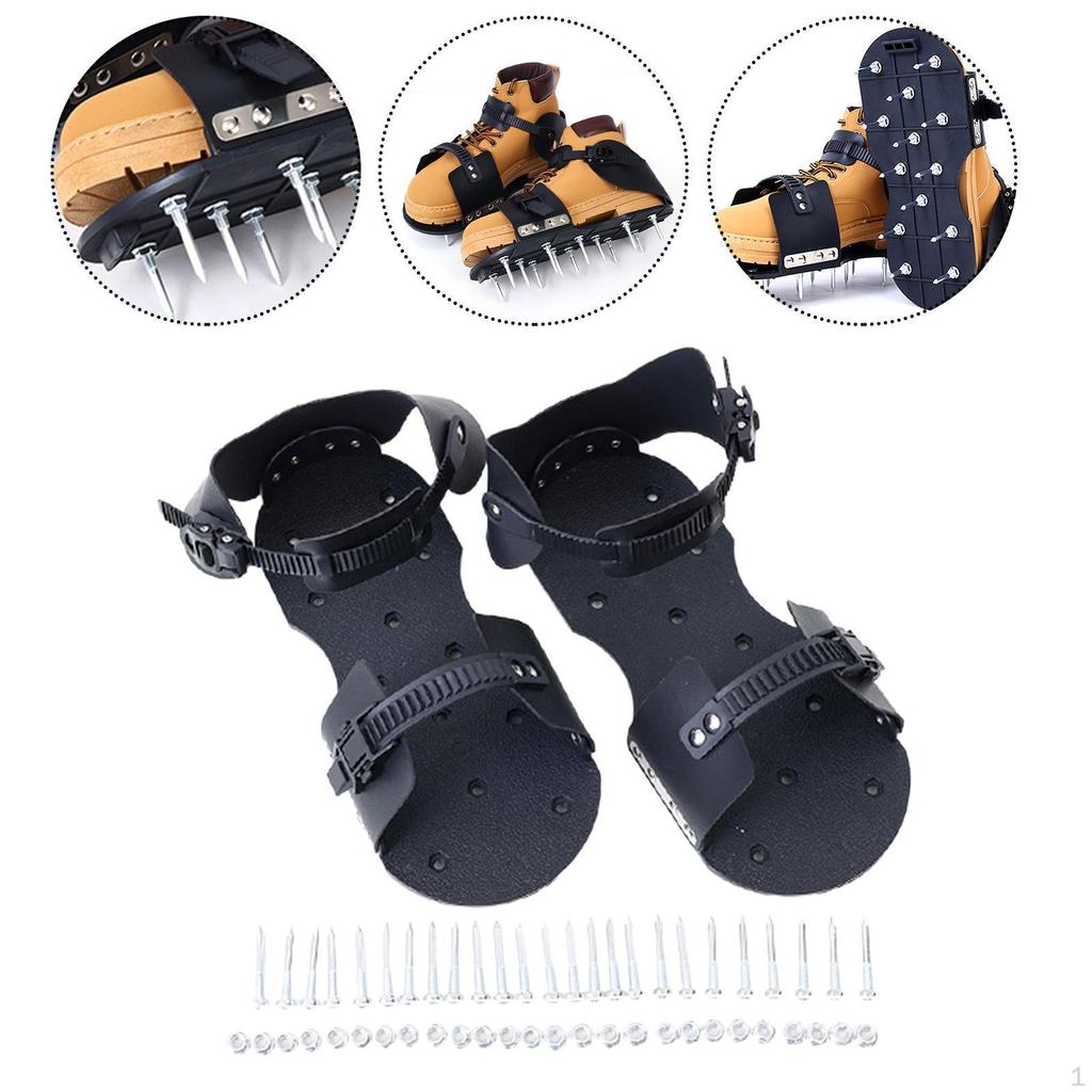 Аэрирующие туфли-аэраторы для газона, патио, сада, высокая производительность, шипованная подошва