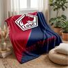 LOSC Lille Custom Name Text Flannel Blanket Soccer Logo Personalized Fleece Throw Blanket Special Gift For Sofa Bedroom Home