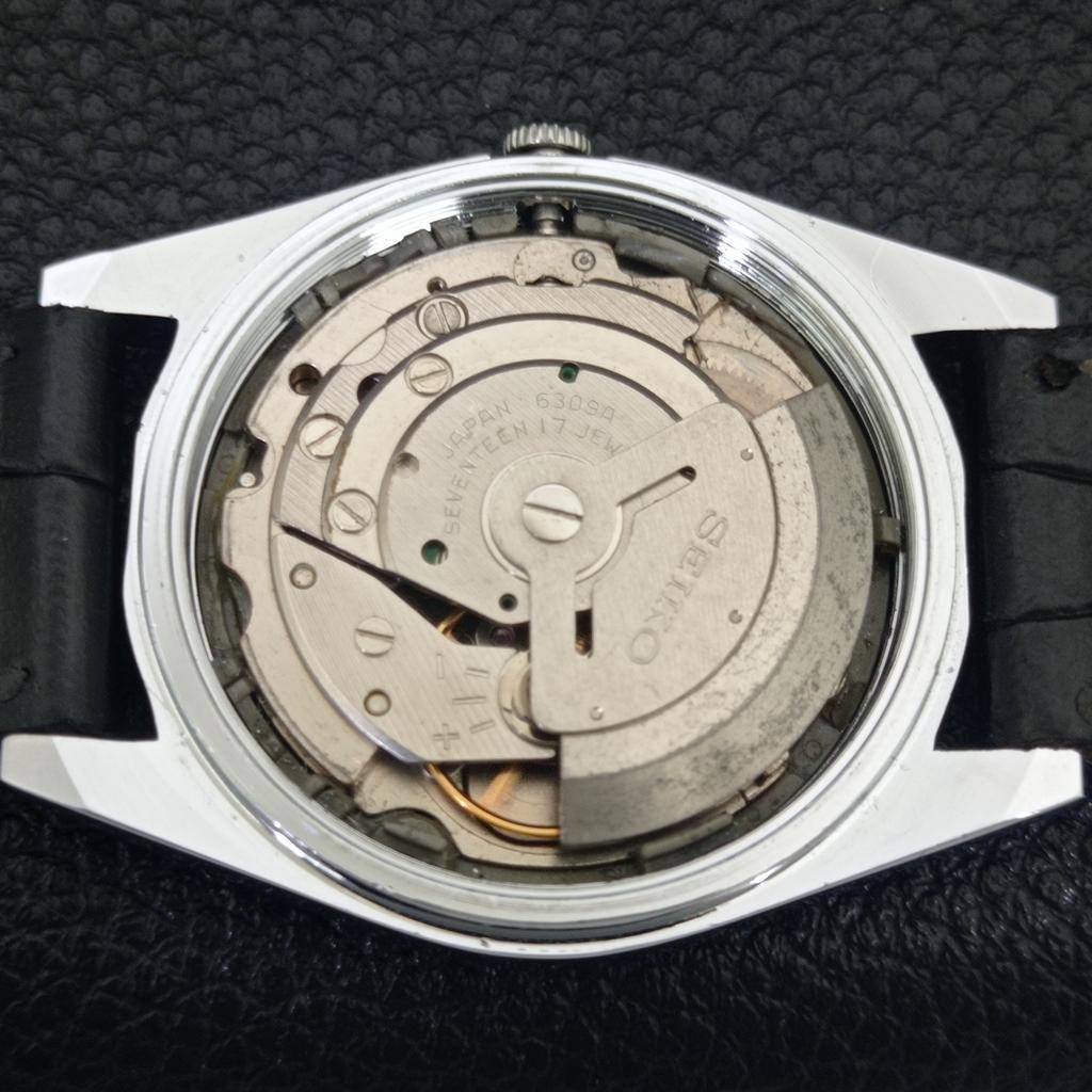 АВТОМАТИЧЕСКИЕ ВИНТАЖНЫЕ ОТРЕМОНТИРОВАННЫЕ МУЖСКИЕ СЕРЕБРИСТЫЕ ЧАСЫ SEIKO 5 6309A ЯПОНИЯ a442477-1