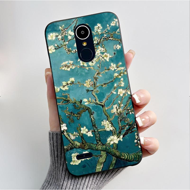 Чехол для LG K8 2017/LG K8 2018/LG K9 2018 Мягкий Силиконовый Черный Корпус для LG K10 2016/LG K10 2017 Чехол Милый Цветочный Мультяшный Чехол