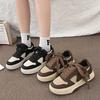 Board Shoes Women's Sneakers New Muffin Thick Bottom Khaki Black White Color Matching Women's Shoes Casual Sports Shoes