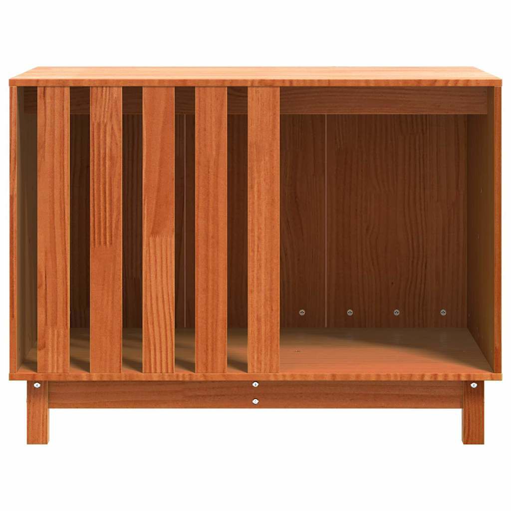 vidaXL Dog House Wax Brown 90 x 60 x 67 cm Solid Pine Wood