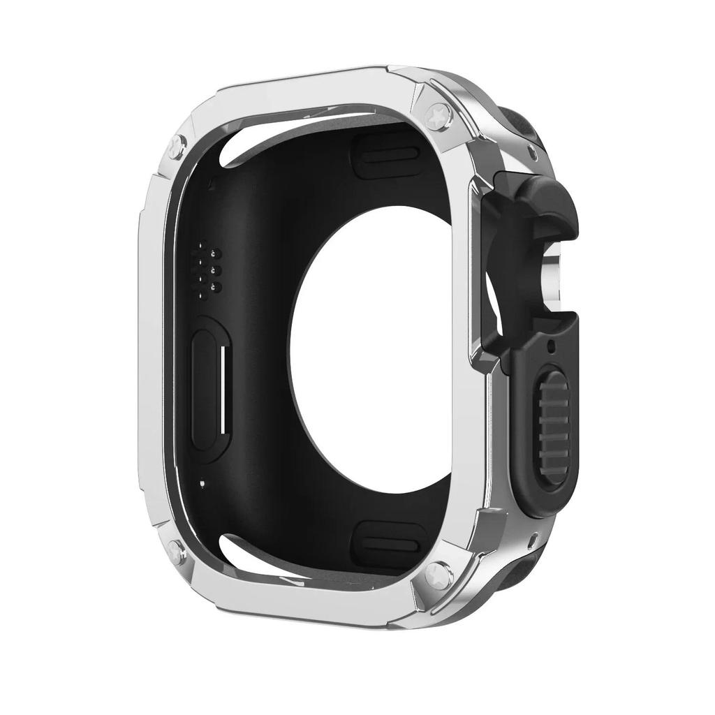 Чехол 2 в 1 для Apple Watch Series 10/9/8/7/SE/6/5/4 Ultra 46 мм 42 45 40 44 49 мм TPU + PC Ударопрочный Защитный Бампер для iwatch