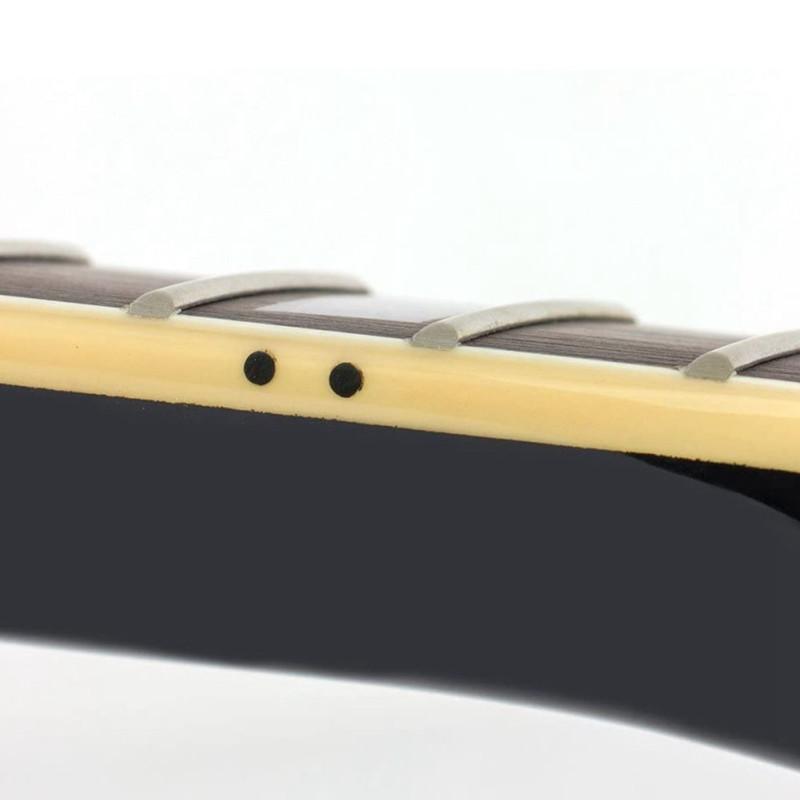 Гитарный гриф с 22 ладами, клен, деревянный палисандр, однотонная черная отделка, ручка для электрогитары