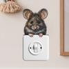 Fun-kg99 Cute Cartoon Mouse Bedroom Porch Switch with Home Beautification Wall Stickers