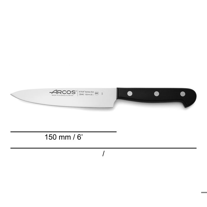 Couteau de chef - ARCOS - Arcos universel - 150 mm - Acier inoxydable - Manche ergonomique