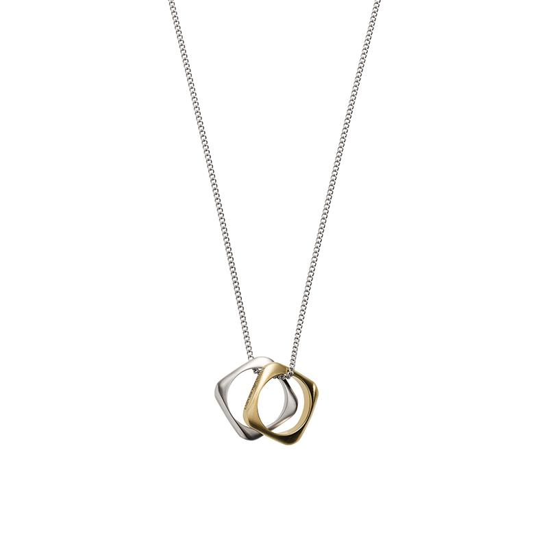 Emporio Armani Stylish Irregular Pendant Hollow Necklace Unisex necklace EGS2709040
