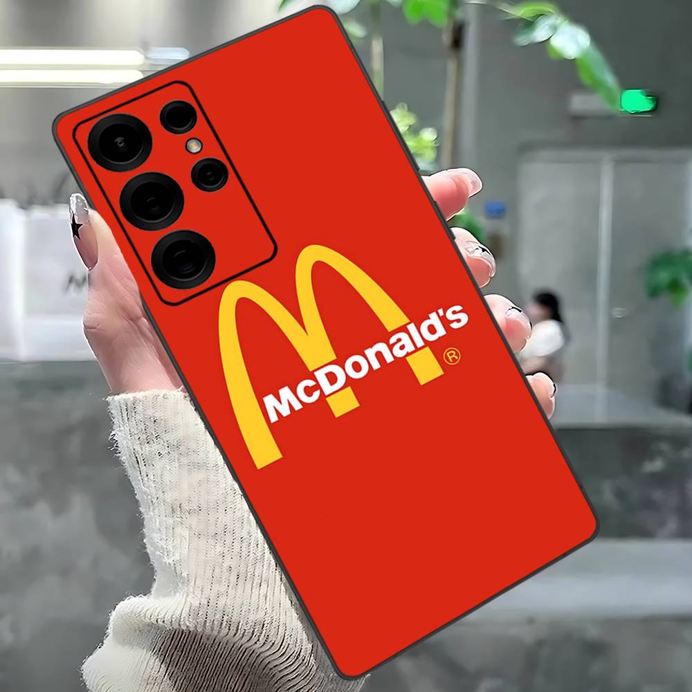 M Известный ЛОГОТИП M-McDonaldes Чехол для Телефона Для Samsung S 24 Fe 25 Ultra Plus 20 Lite 21 30 22 23 24 22 Ultra 5G Fundas