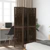 VidaXL Room Divider 3 Panels, Room Separator, Privacy Screen, Bedroom Living Room Screen, Dark Brown 358654